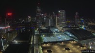 Archiv Foto Webcam Blick von Frankfurter Messe auf die Skyline 03:00