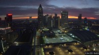 Archiv Foto Webcam Blick von Frankfurter Messe auf die Skyline 05:00
