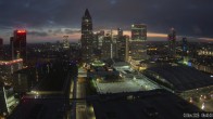 Archiv Foto Webcam Blick von Frankfurter Messe auf die Skyline 05:00