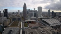 Archiv Foto Webcam Blick von Frankfurter Messe auf die Skyline 09:00