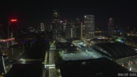 Archiv Foto Webcam Blick von Frankfurter Messe auf die Skyline 01:00