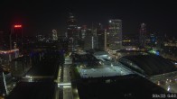 Archiv Foto Webcam Blick von Frankfurter Messe auf die Skyline 03:00