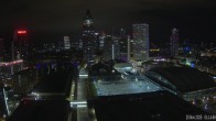Archiv Foto Webcam Blick von Frankfurter Messe auf die Skyline 00:00