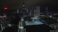 Archiv Foto Webcam Blick von Frankfurter Messe auf die Skyline 02:00