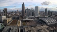 Archiv Foto Webcam Blick von Frankfurter Messe auf die Skyline 10:00