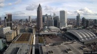 Archiv Foto Webcam Blick von Frankfurter Messe auf die Skyline 12:00