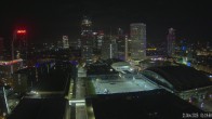 Archiv Foto Webcam Blick von Frankfurter Messe auf die Skyline 00:00