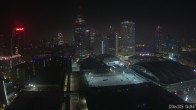 Archiv Foto Webcam Blick von Frankfurter Messe auf die Skyline 03:00