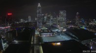 Archiv Foto Webcam Blick von Frankfurter Messe auf die Skyline 17:00