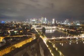Archived image Webcam Panoramic View over to the Skyline of Frankfurt 01:00