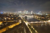 Archived image Webcam Panoramic View over to the Skyline of Frankfurt 01:00