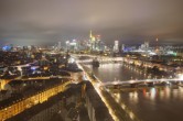 Archived image Webcam Panoramic View over to the Skyline of Frankfurt 23:00