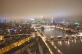 Archived image Webcam Panoramic View over to the Skyline of Frankfurt 23:00