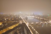 Archived image Webcam Panoramic View over to the Skyline of Frankfurt 23:00