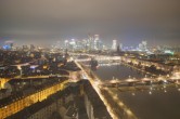 Archived image Webcam Panoramic View over to the Skyline of Frankfurt 23:00