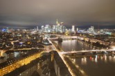 Archived image Webcam Panoramic View over to the Skyline of Frankfurt 19:00