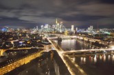 Archived image Webcam Panoramic View over to the Skyline of Frankfurt 21:00