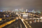 Archived image Webcam Panoramic View over to the Skyline of Frankfurt 23:00