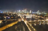 Archived image Webcam Panoramic View over to the Skyline of Frankfurt 01:00