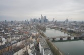 Archived image Webcam Panoramic View over to the Skyline of Frankfurt 13:00