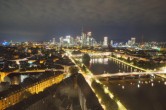 Archiv Foto Webcam Panoramablick auf die Skyline Frankfurt 23:00