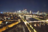 Archiv Foto Webcam Panoramablick auf die Skyline Frankfurt 23:00