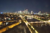 Archiv Foto Webcam Panoramablick auf die Skyline Frankfurt 01:00