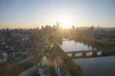 Archiv Foto Webcam Panoramablick auf die Skyline Frankfurt 19:00