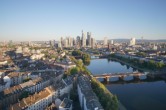 Archiv Foto Webcam Panoramablick auf die Skyline Frankfurt 05:00