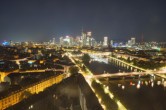 Archiv Foto Webcam Panoramablick auf die Skyline Frankfurt 01:00