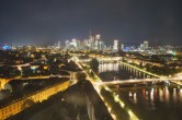 Archiv Foto Webcam Panoramablick auf die Skyline Frankfurt 01:00