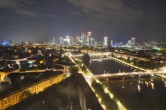 Archived image Webcam Panoramic View over to the Skyline of Frankfurt 20:00