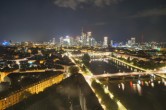 Archived image Webcam Panoramic View over to the Skyline of Frankfurt 01:00