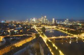 Archived image Webcam Panoramic View over to the Skyline of Frankfurt 03:00
