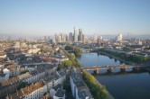 Archived image Webcam Panoramic View over to the Skyline of Frankfurt 05:00