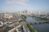 Archived image Webcam Panoramic View over to the Skyline of Frankfurt 07:00