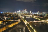 Archived image Webcam Panoramic View over to the Skyline of Frankfurt 23:00