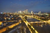 Archived image Webcam Panoramic View over to the Skyline of Frankfurt 03:00