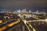 Archiv Foto Webcam Panoramablick auf die Skyline Frankfurt 23:00