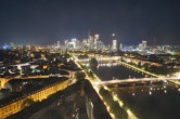 Archiv Foto Webcam Panoramablick auf die Skyline Frankfurt 23:00