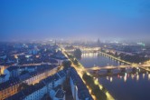 Archiv Foto Webcam Panoramablick auf die Skyline Frankfurt 03:00