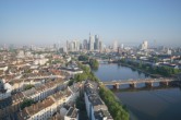 Archiv Foto Webcam Panoramablick auf die Skyline Frankfurt 06:00