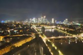 Archiv Foto Webcam Panoramablick auf die Skyline Frankfurt 23:00