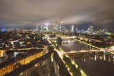 Archived image Webcam Panoramic View over to the Skyline of Frankfurt 23:00
