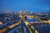 Archived image Webcam Panoramic View over to the Skyline of Frankfurt 03:00