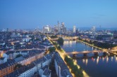 Archiv Foto Webcam Panoramablick auf die Skyline Frankfurt 22:00