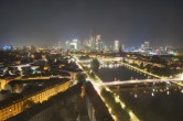 Archiv Foto Webcam Panoramablick auf die Skyline Frankfurt 23:00