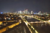 Archived image Webcam Panoramic View over to the Skyline of Frankfurt 01:00