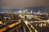 Archived image Webcam Panoramic View over to the Skyline of Frankfurt 23:00
