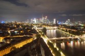 Archived image Webcam Panoramic View over to the Skyline of Frankfurt 01:00